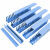 蓝色PVC塑料行线槽明装电柜箱行线槽灰色防火绝缘阻燃走线槽 高35*宽35/100米