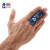 AQ护指篮球护指排球指关节护指绷带加压加长护手指套装备运动护具 B30914蓝色花纹直筒款 S/M指围5.7-6.8cm 单只
