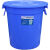 大号垃圾桶户外塑料环保酒店餐厨工业商用圆形带盖大容量收纳水桶 100升+盖（白色）户外和小区