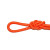 竹特 救生圈绳子 水上安全绳防汛救生绳水域救援绳 直径10mm 20米 橘色安全绳（不含挂钩） 企业定制
