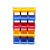 鲁峰 Lufeng 塑料组合式零件盒物料盒分类收纳盒斜口货架2号黄色 250X150X120mm(36个╱组) 