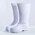 耐磨高筒棉靴白色食品靴 耐油耐酸食品厂厨房保暖雨靴EVA胶鞋工业品 高度36cm左右：白色(牛筋底-不加棉) 44