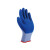 雷赢（LEIYING）LY300# 防护手套 织物浸渍丁腈胶乳手套 白蓝