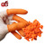 世霸 SHIBA 加厚防滑指套护指耐磨乳胶橡胶防护点钞保护工业劳保一次性手指头套 防滑手指套橙色100只 S码