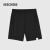 斯凯奇（Skechers）夏季男士新凉爽梭织户外舒适短裤训练休闲时尚透气跑步健身运动裤 碳黑 M