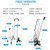 海客艺佳爬楼购物车小拉车可折叠推车拉车小拖车手推车买菜拉杆车   6轮黑色水晶爬楼轮（送钩绳袋）