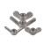 稳斯坦 304不锈钢异形手拧螺母 M6 大耳朵蝶形螺母羊角元宝螺丝帽元宝螺母 WY0354