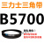 定制适用B5200~B6750三角带b型皮带A型C型D型E型F型O电机联组齿轮形 姜黄色 B5700.Li