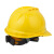 圣驰ABS安全帽防砸防护玻璃钢透气塑料头盔国标加厚V字电工施工安全帽#618B-黄色