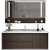 寅森（YINSEN）  新中式轻奢橡木浴室柜智能镜组合实木卫生间洗漱台岩板卫浴柜 智能半镜 0.6米橡木+岩板陶瓷方盆