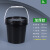 批发化工桶塑料桶包装桶黑色避光桶pp桶试剂瓶方桶避光塑料罐 4L黑色方桶(矮款)