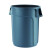 75升塑料圆形储物桶 加厚厨房垃圾桶 【蓝盖】