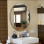 mnkuhg简约欧式贴墙浴室镜子无框洗手间镜卫生间镜子壁挂镜子化妆镜直角 直角斜边30*40厘米海绵胶