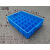 加厚塑料箱分格周转箱多格分类盒工具箱30格40格60格零件螺丝筐子 30格外径64x41.5x13cm 蓝色加厚