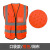 曼睩 F845橙色-网布款网布橙色反光背心施工安全反光马甲可定制MLF001