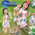 迪士尼（Disney）女童夏季连衣裙2024新款儿童卡通洋气夏装公主裙宝宝无袖背心裙子 米色 100cm