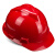 酷仕盾 安全帽工地 PE材质 防砸防冲击 V型头盔 电力工程建筑施工安全帽 红色PE安全帽 