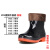 沸耐笙 FNS-22219 防水耐磨加厚劳保工作雨鞋水鞋 低筒黑色（毛口）38 1双