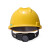 普力捷MSA梅思安 V-GarcIPE标准型安全帽黄色PE帽壳一指键帽衬针织吸汗带D型下颏带单位：个