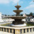 定制适用石雕喷泉晚霞红风水球欧式公园广场流水景观装饰庭院天然石材水钵 直径1.8米