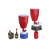 流动相HPLC液相色GL45/S60溶剂瓶废液桶安全盖过滤器液体 GL45安全废液盖(1宝塔2倒锥)