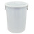 中典 YJ-E131 带盖金属提手大水桶 工业环卫物业垃圾桶 100L白色