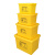 医疗废物周转箱垃圾转运箱加厚加大120L黄色垃圾桶利器盒 100L周转箱袋子100个