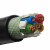 起帆电线电缆 YJVR3*6+1*4平方国标电力电缆 绝缘护套软电缆 1米 黑色 100米起售