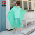 厚创 一次性加厚儿童雨衣 PEVA加厚便携雨披 儿童斗篷雨衣【适合90cm以上】 绿色 均码 