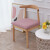 王氏华艺 弹力夏季通用北欧纯色椅垫罩餐椅无靠背万能凳子罩加厚牛角椅套 牛角椅套淡粉色 单个