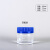 广口试剂瓶透明大口蓝盖高硼硅玻璃分装瓶化学实验玻璃瓶耐高温瓶 透明150ml+四氟垫 高硼硅玻璃