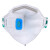成楷科技 CKH-5720CV KN95口罩工业无纺布口罩防尘口罩活性炭口罩 头戴式1盒10只装