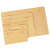 冰禹 BY-7054 黄色牛皮纸信封纸袋 发票袋各种信封可定制 1号信封165*100mm(200个)