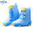 定制适用于 防水雨鞋套防滑硅胶下雨天雨鞋套男女加厚高筒防雨靴 003蓝色