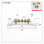 适用于(5个装)零线排带绝缘子零地排接线端子零排地排配电箱零地 2X15-5孔地排(5个装)