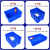 加厚塑料方盘零件收纳盒周转箱长方形收纳盒面包摆摊展示托盘 蓝/加厚24号箱61x42x15cm 重约1
