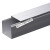 线槽 方形铝合金线槽明装隐形美化电缆保护槽防踩金属地槽走线槽 30X20(圆角)