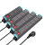 适用于pdu机柜插座机房三四位排插弱电箱专用电源插线板工业大功率 总开关 3插位 全长1.8米