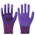 新吉星l309紫色舒适防滑耐磨透气乳胶发泡劳保手套男女士工作薄款 12双红宇L309紫色 M
