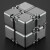 德国infnity cube无限魔方减压神器铝合金方块口袋手指解压玩具 三代DIY拆卸款-灰色 无限魔方