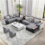 艾森雅 布艺沙发现代简约科技布大小户型沙发客厅家具组合 三件套组合沙发（不含茶几） 免洗科技布面料+海绵坐垫