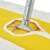 兰诗（LAUTEE）GJ-0136 螺丝扣款大号钢杆尘推 商用酒店物业平板拖把 黄色-110厘米