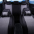 长安星卡s201双排小货车专用座套单排全包围坐垫亚麻皮革四季透气 橡皮纹+亚麻【黑灰色】