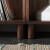 原始原素实木书柜北欧橡木书房书架组合现代简约客厅置物架低6格-黑胡桃色