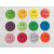 定制彩色先进先出贴纸 1-12月数字分类标签不干胶 25mm圆形月份标 粉红色 9月288贴