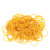 谋福 (500g)橡皮筋捆菜牛皮筋黄色一次性橡皮筋办公财务橡皮筋（直径7厘米)