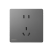 西门子插座开关哑光面板深灰银五孔USB一开空调家用套餐 一位电话插座