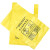 冰禹 医疗废物包装袋 黄色加厚塑料袋手提背心袋子马甲袋 100*110cm平口(100个)BYK-274