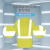 代尔塔 404018 荧光可视工作服短袖T恤款黄色S码1件装