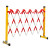 可移动绝缘施工围栏 工地电力安全玻璃钢圆管伸缩围栏 隔离带围挡 升级款红白/黑黄管式1.2*2.